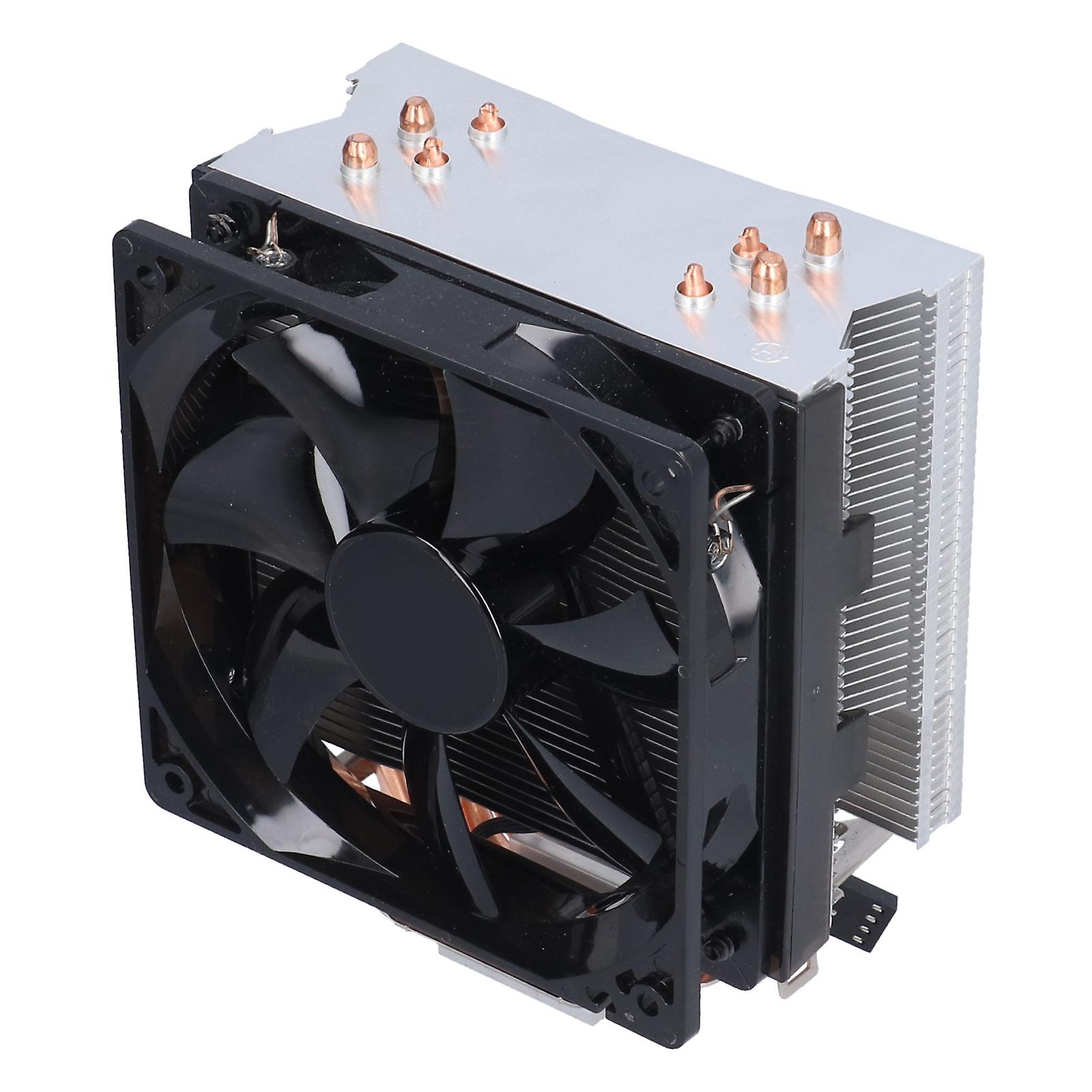 Cpu Cooling Fan Durable Shock Absorption Pure Copper Four Heat Pipe Mute Desktop Heat Sink