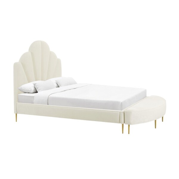 Bianca Velvet Bed and Bench Set - - 36006383