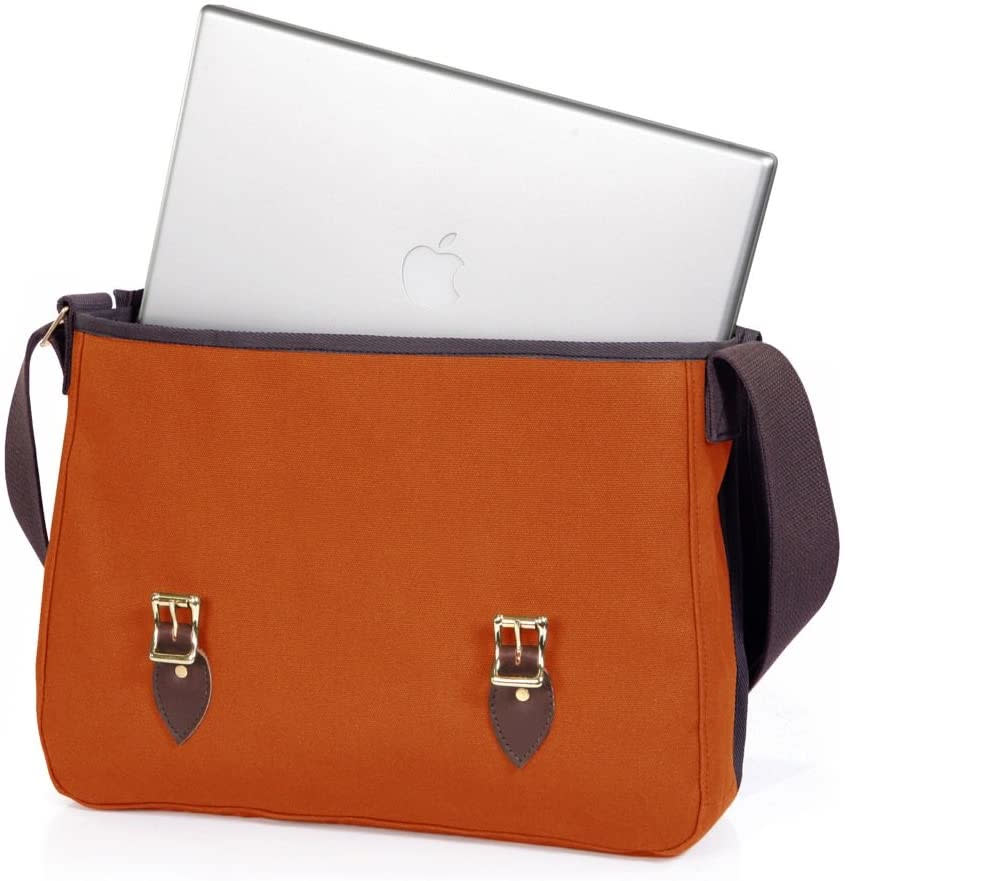 17 In. 13 Liter Capacity Orange Laptop Book Bag