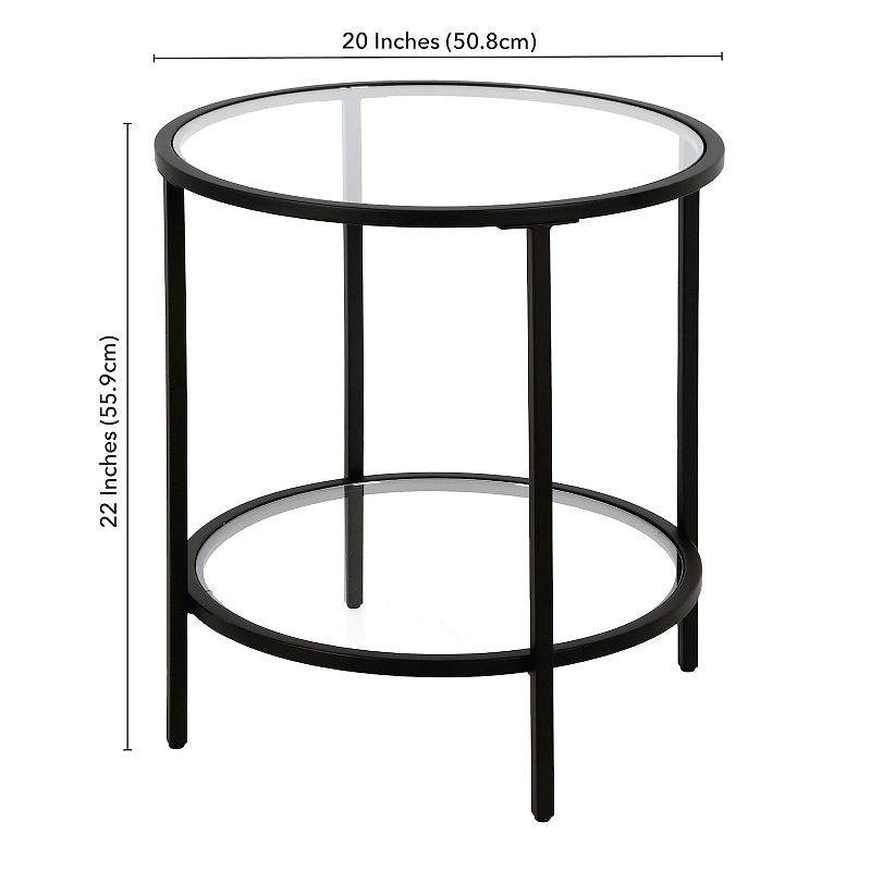 Finley and Sloane Round Sivil End Table