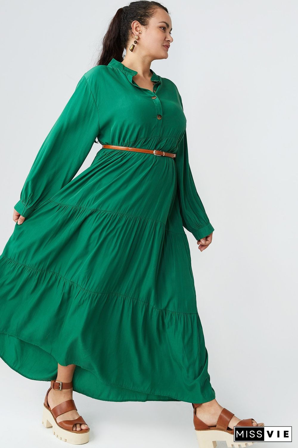 Forest Maxi Dress(Without belt) P12062