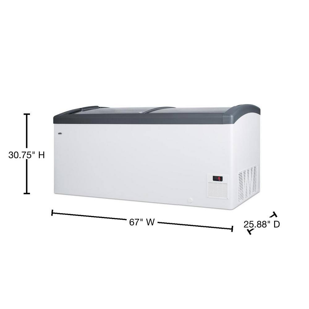 Summit Appliance 17.1 cu. ft. Manual Defrost Commercial Chest Freezer in White FOCUS171