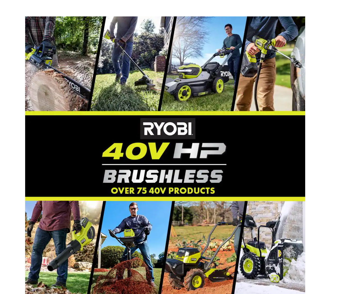 RYOBI RY404014BTLVNM 40V HP Brushless Whisper Series 160 MPH 650 CFM Cordless Battery Leaf Blower (Tool Only)