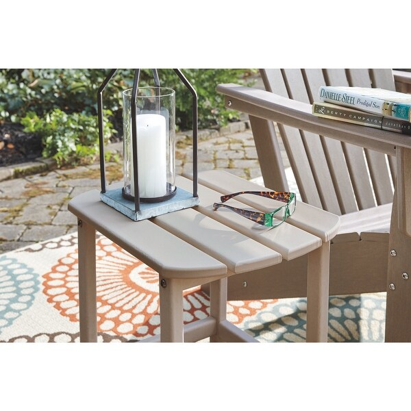 Signature Design by Ashley Sundown Treasure Outdoor Rectangular Poly All Weather End Table