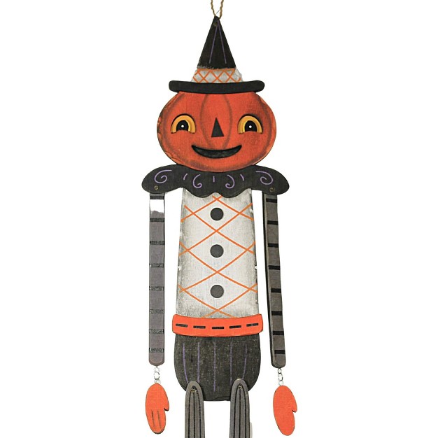 Transpac Transpac Halloween Dangling Halloween Figure 1 Figure 39 Inches Witch Pumpkin Johanna Parker Plywood Multicolored