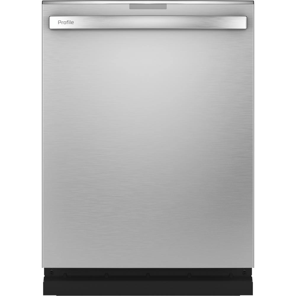 GE Profile 24 in Smart Built-In Top Control Fingerprint Resistant Stainless Steel Dishwasher wStainless Tub 3rd Rack 39 dBA PDT785SYNFS