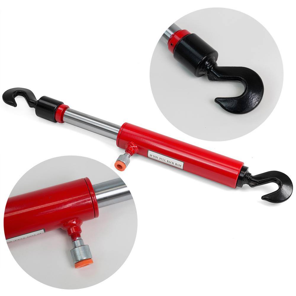 XtremepowerUS 10 Ton Hydraulic Pull Back Ram Porta Power Frame Machine Puller Body Shop 56083