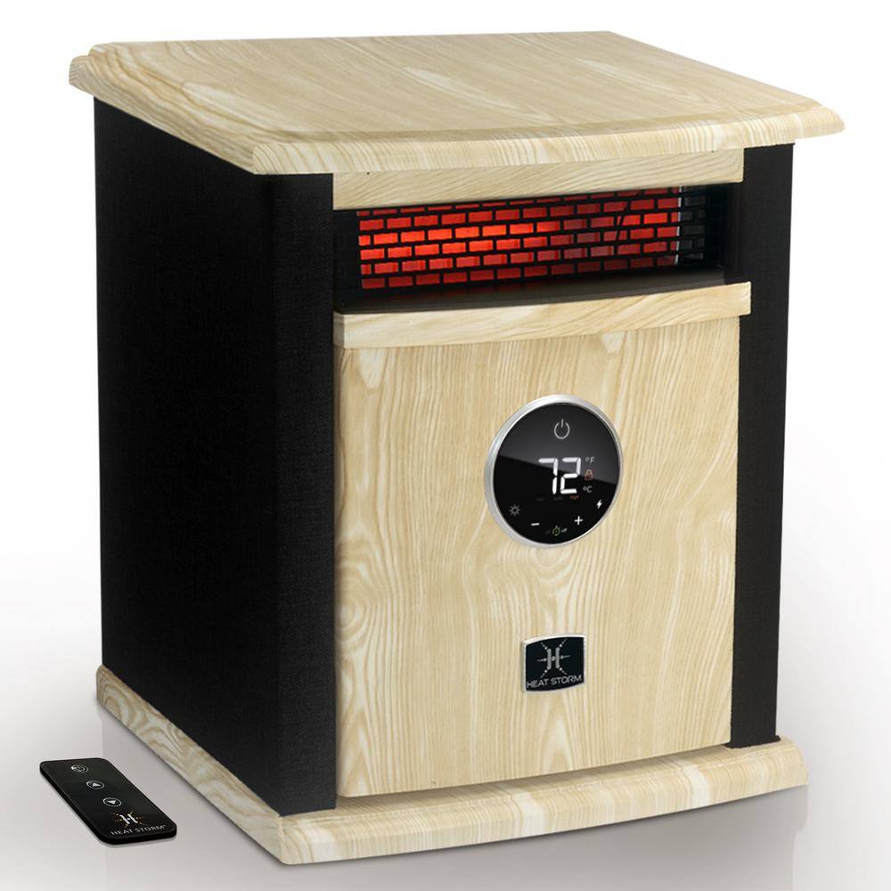 Heat Storm 1500-Watt Black Electric Logan Deluxe Portable Infrared Space Heater HS-1500-ILODB