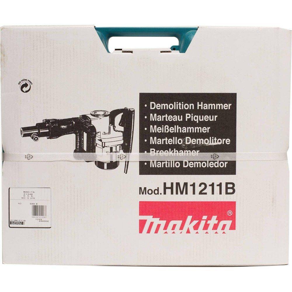 Makita 10 Amp 34 in. Hex Corded Demolition Hammer with ACDC Switch and Hard Case HM1211B