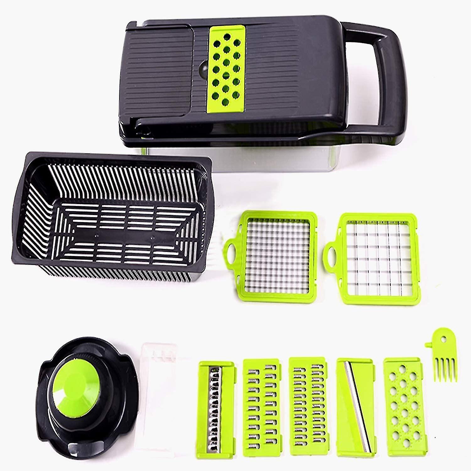 13 In 1 Vegetable Slicer Food Cutter And Shredder Food Dicer Interchangeable Blades Grater， Chopper，