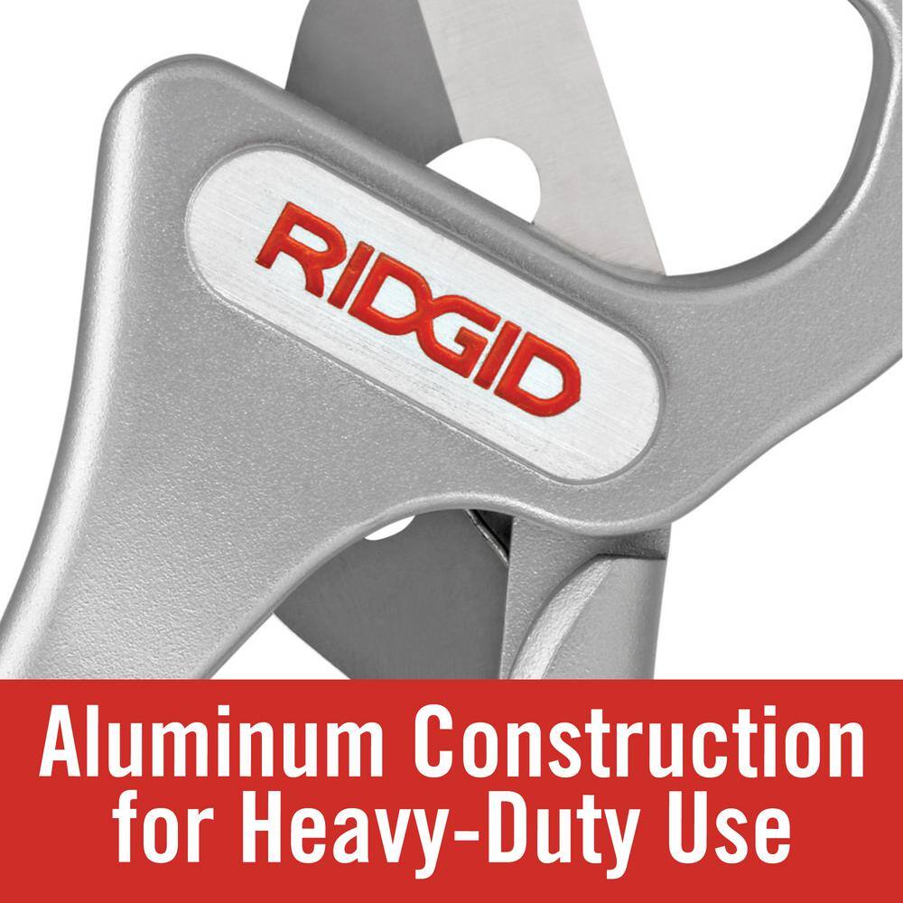 RIDGID 18 in. to 1-38 in. PC-1375ML Heavy-Duty Single Stroke PVC Plastic CPVC PEX PP Tubing Cutter w Multi-Layer Adapter 23493