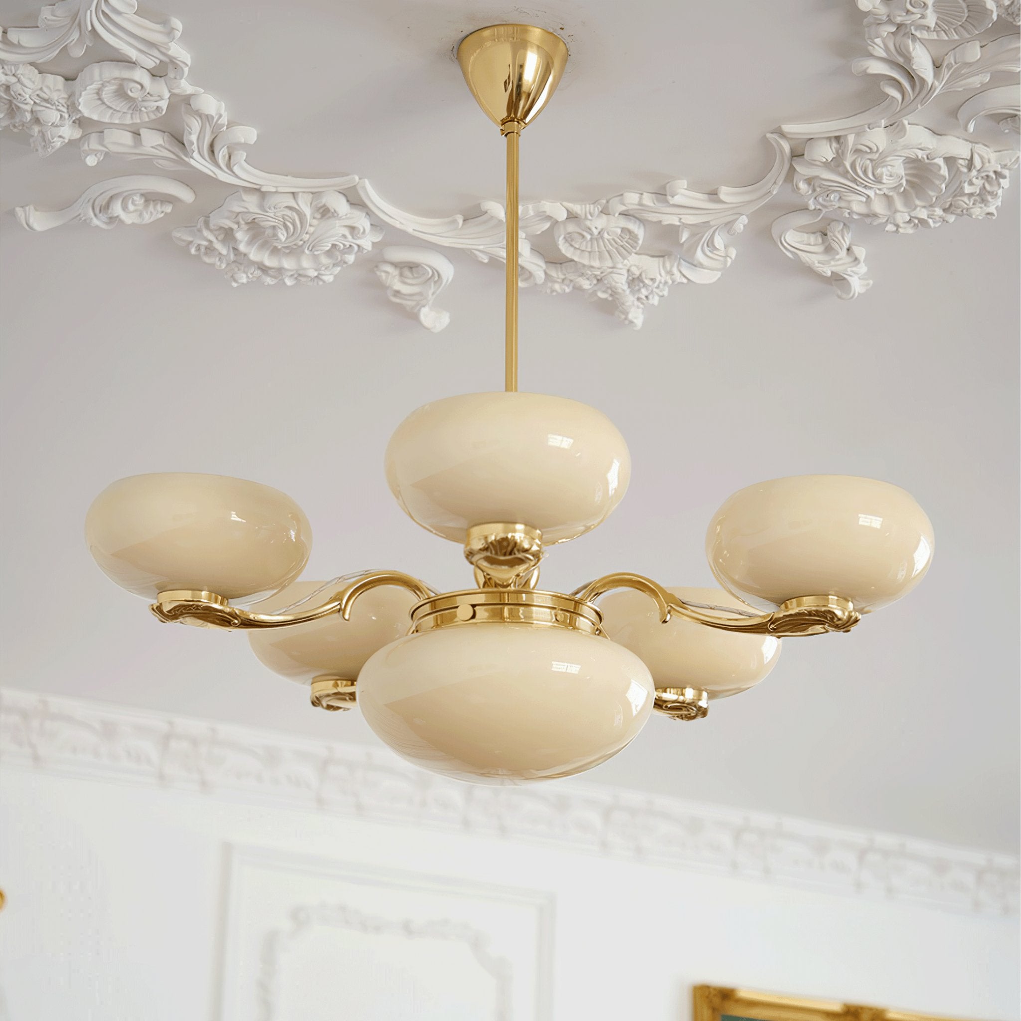 Brass Radiance Orb Chandelier