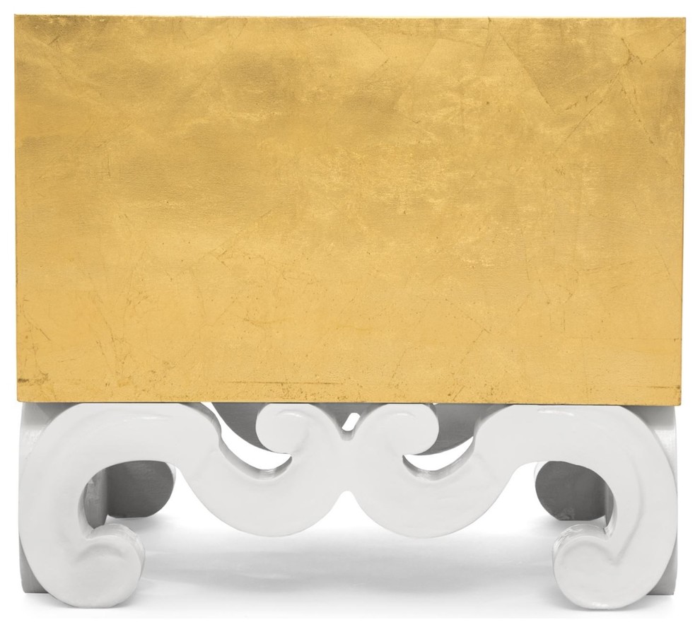 Monterey Scroll Side Table   Contemporary   Side Tables And End Tables   by Innova Luxury Group  Houzz