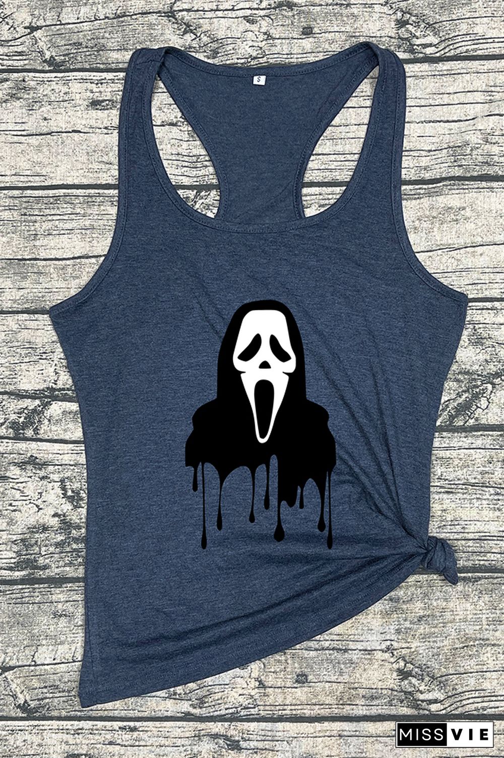 Ghost Face halloween O-neck Sleeveless Tank Top Wholesale