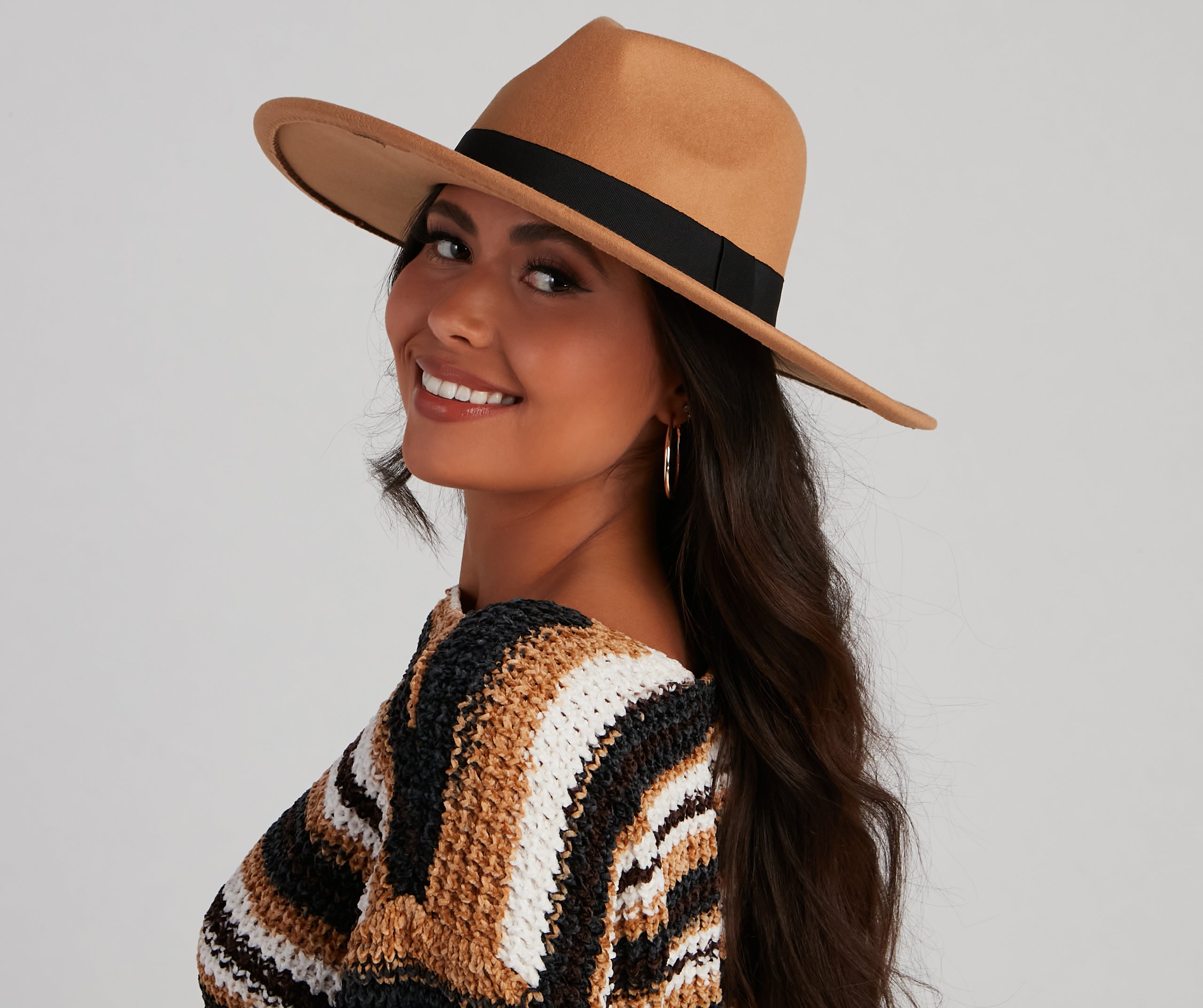 Bold Moment Faux Wool Panama Hat