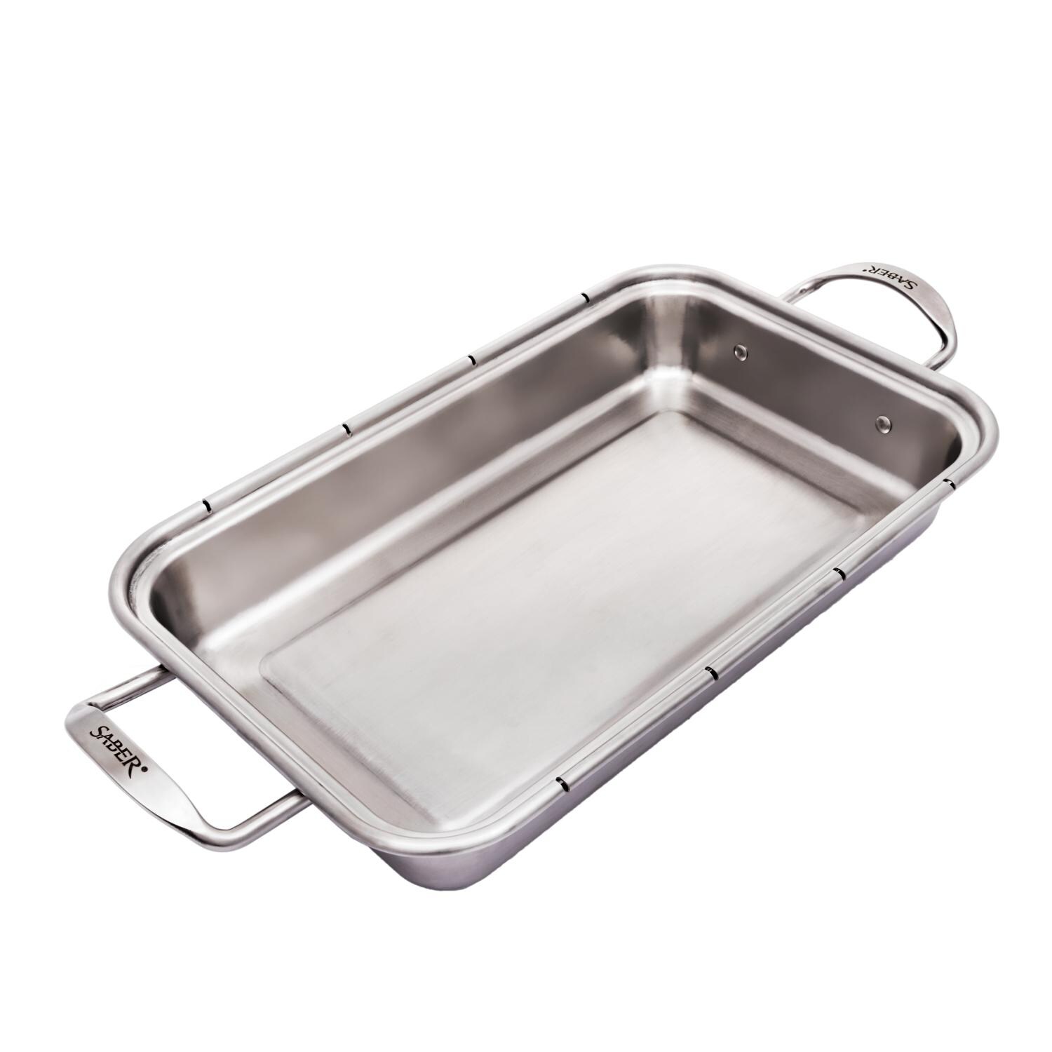 Saber Stainless Steel Roasting Pan w/ Cutting Board