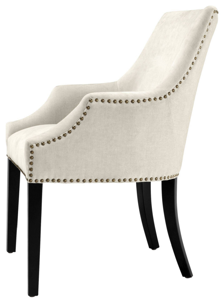 Beige Dining Chair  Eichholtz Legacy   Transitional   Dining Chairs   by Oroa   Distinctive Furniture  Houzz