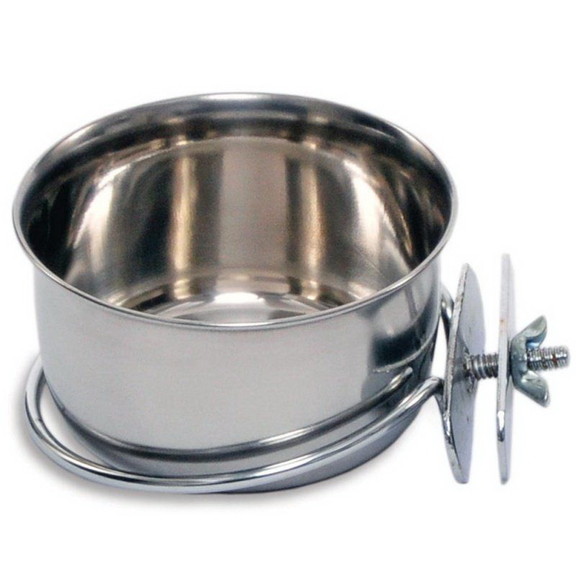 Prevue Stainless Steel Coop Cup with Bolt  10 oz  ...