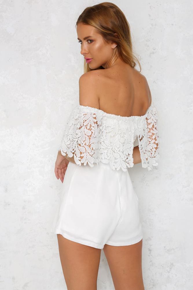 Hang Tight Romper White