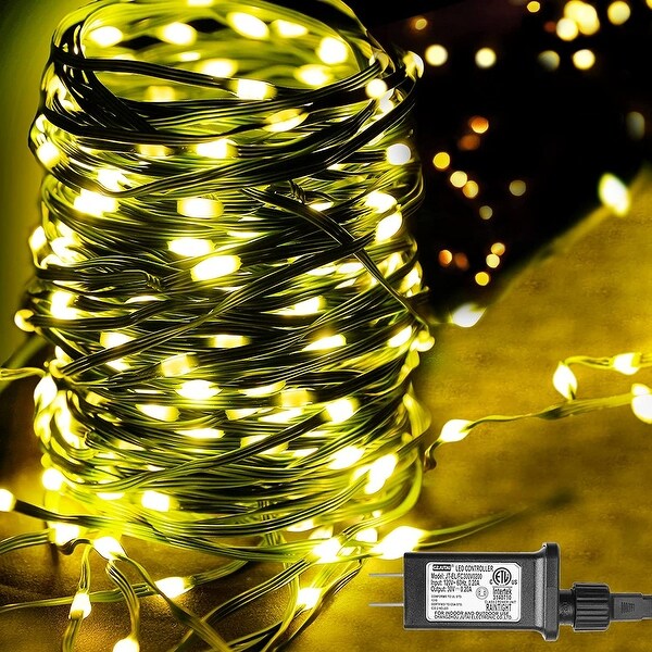 76ft 200 LED String Lights for Outside 8 Modes Waterproof - Yellow Shopping - The Best Deals on String Lights | 39295062