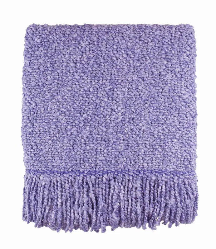 Light Purple Campbell Thistle Throw Blanket