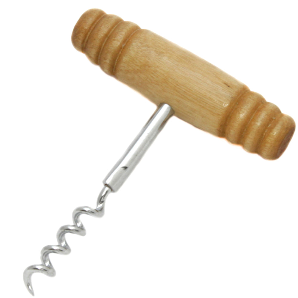 CORKSCREW WOOD HANDLE