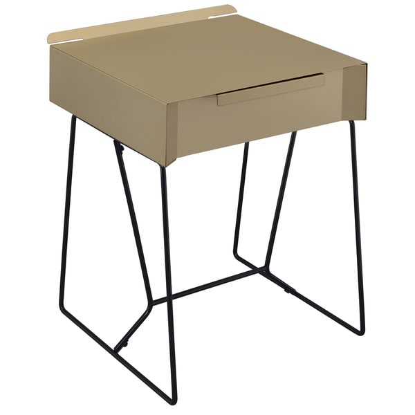 Furniture of America Omer Modern Metal 1-drawer Side Table