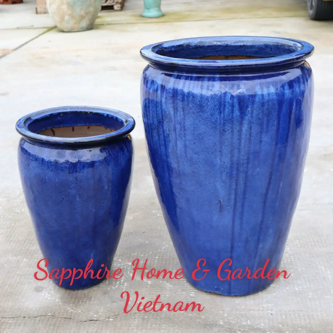 Source Direct factory outdoor Ceramic Pots for plants Vietnamse pots modern style Atlantis finishing wholesale pottery pots