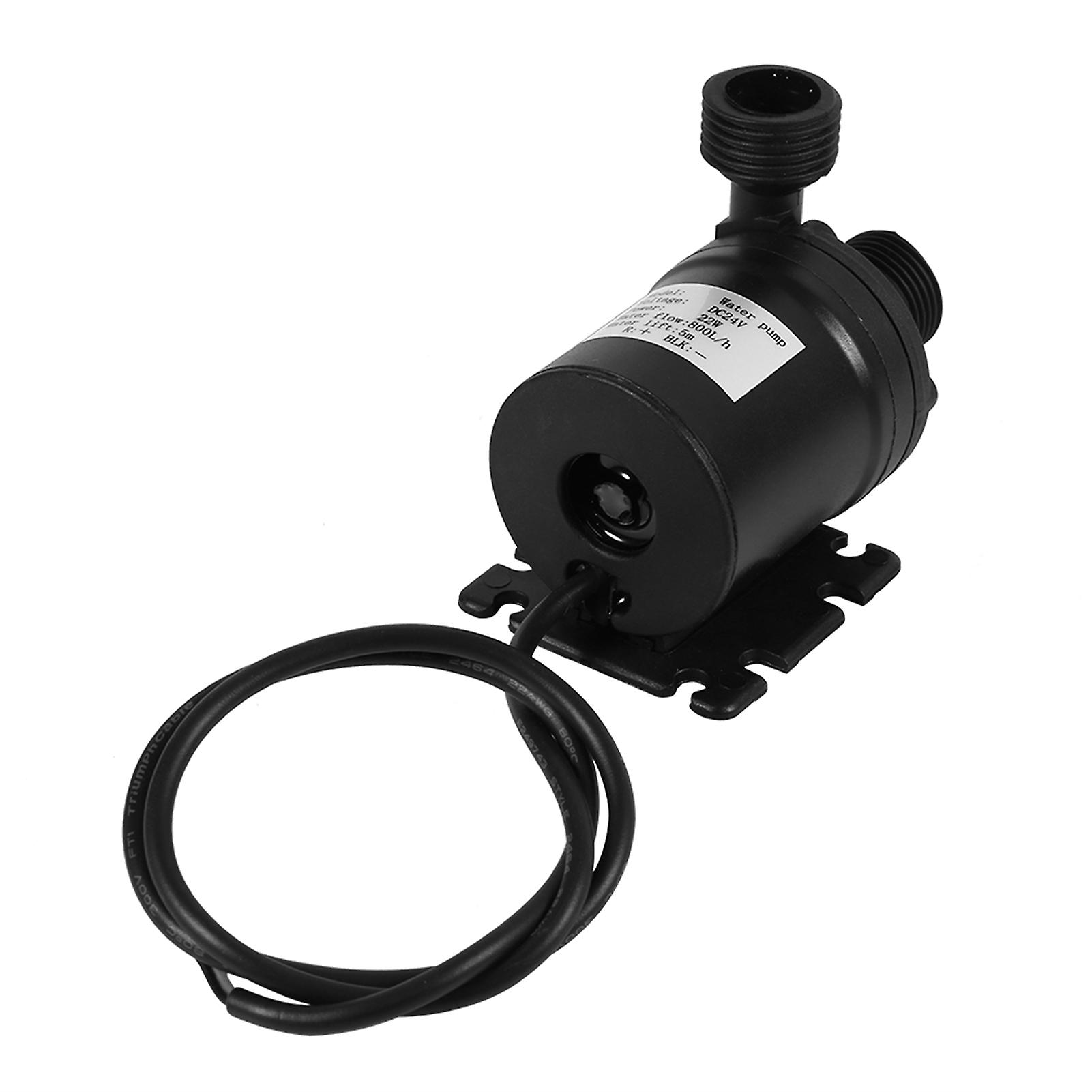 Dc 24v Hot Water Circulation Pump Solar Energy Brushless Motor Aquarium Submersible 800l/h 5m