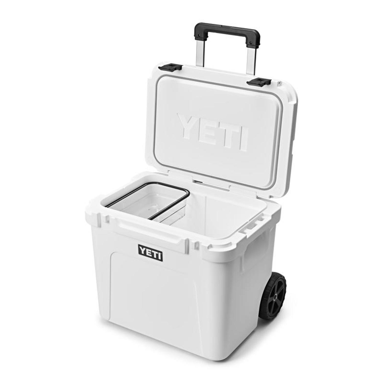 YETI Roadie 60 White 60 qt Roller Cooler