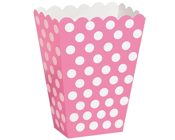 Unique Industries 252635 Pink Dot Treat Boxes   NS