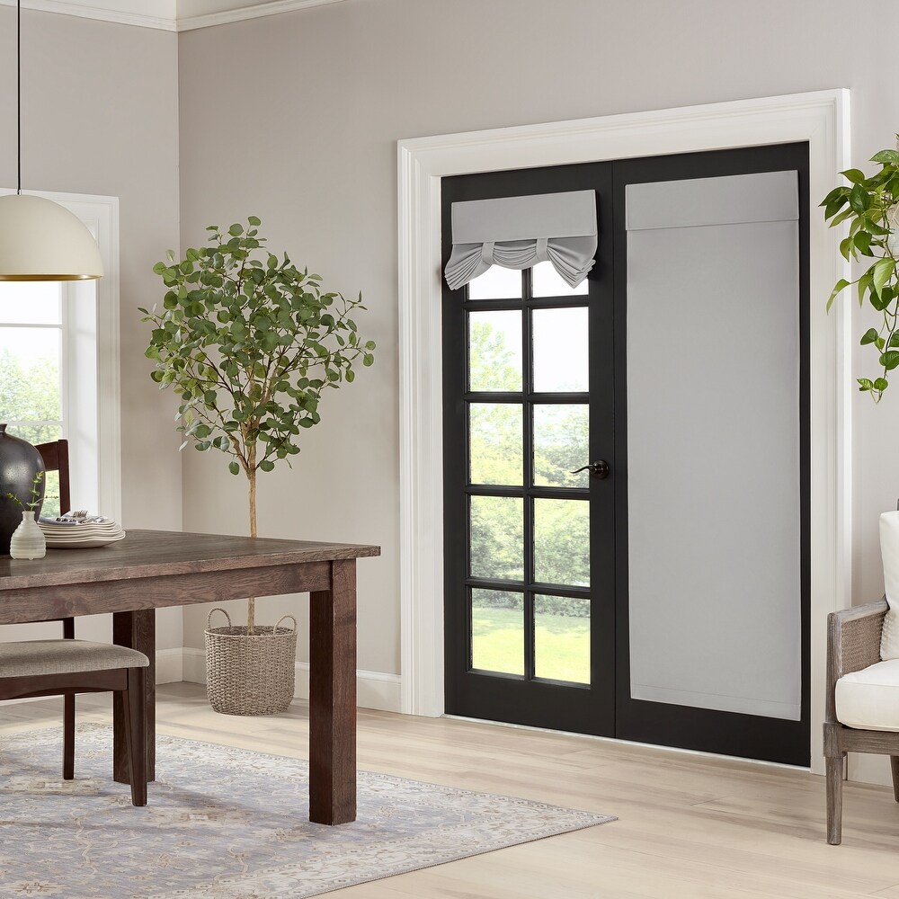 Eclipse Braylon Solid Blackout French Door Panel