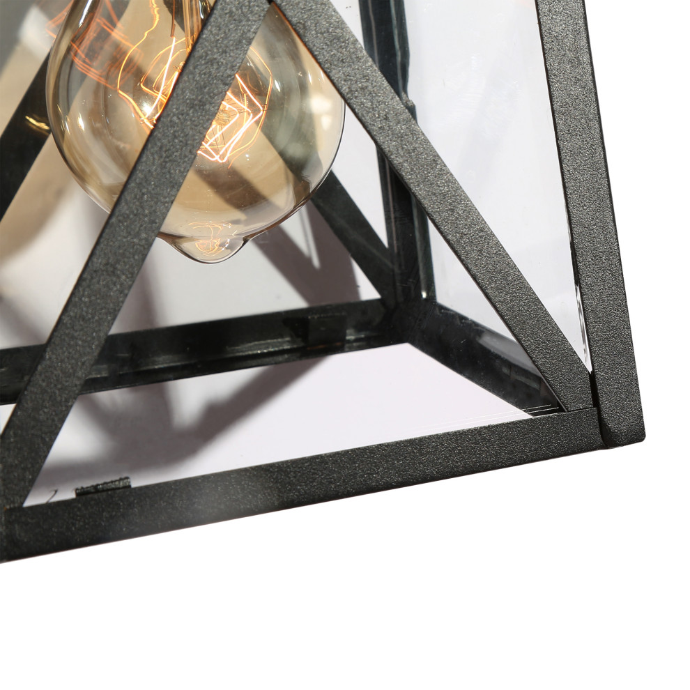 LNC Modern 1 Light Black Cage Outdoor Wall Light   Transitional   Outdoor Wall Lights And Sconces   by LNC  Houzz