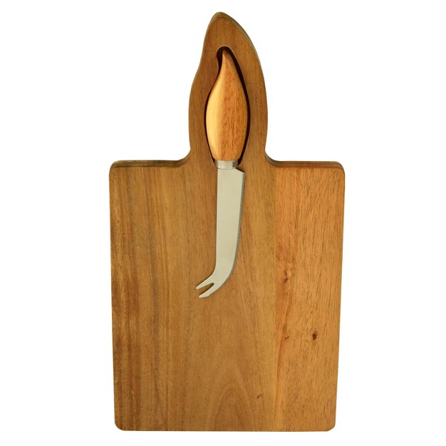 Picnic At Ascot Acacia Bar Board With Magnetic Knife