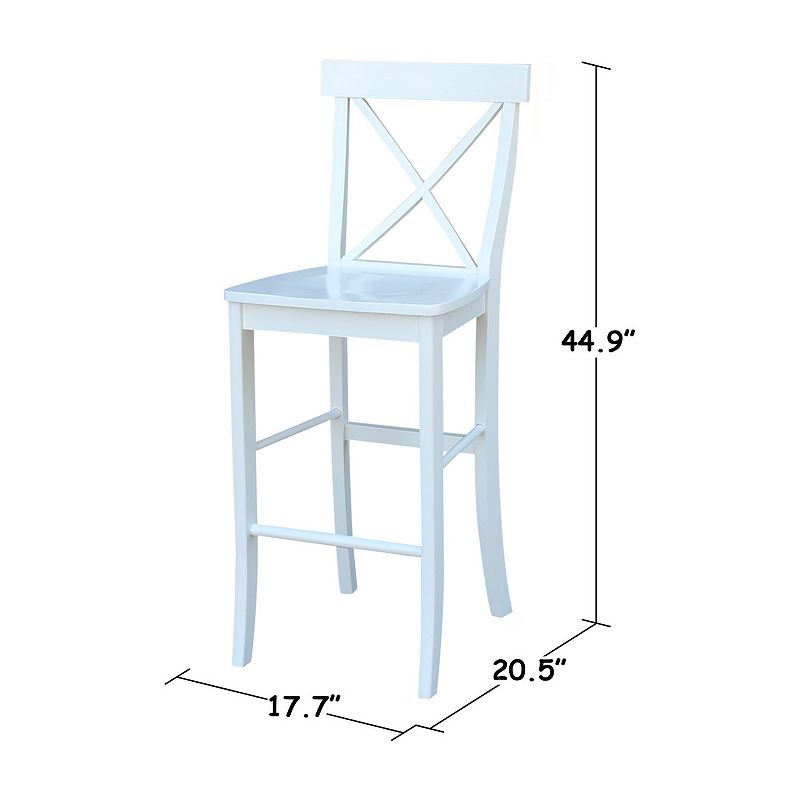 International Concepts X-Back Bar Stool