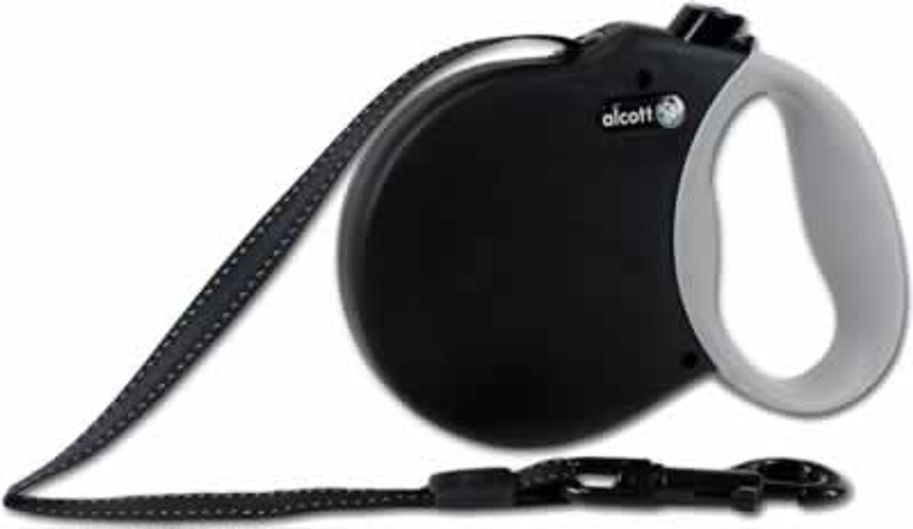 Alcott Retractable Black Dog Leash