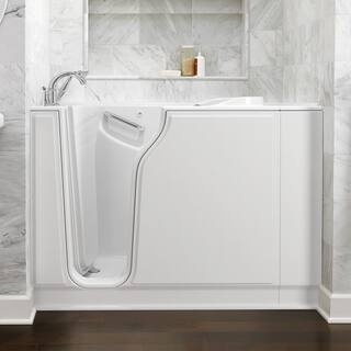 American Standard Gelcoat Value Series 52 in. Left Hand Walk-In Whirlpool Bathtub in White 3052.409.WLW-PC