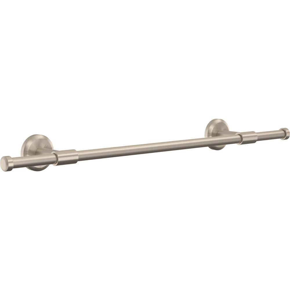 Delta Westdale 24 in. Adjustable Towel Bar in Spotshield Brushed Nickel WSD24-BN