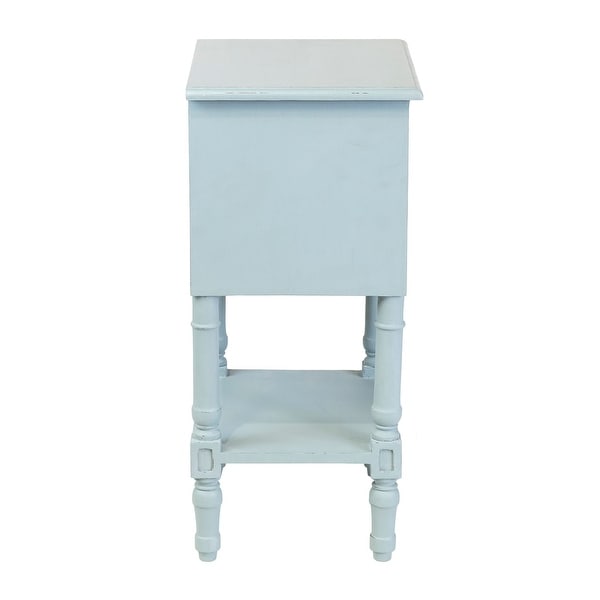 East at Main Painted Wood Side Table with Drawer