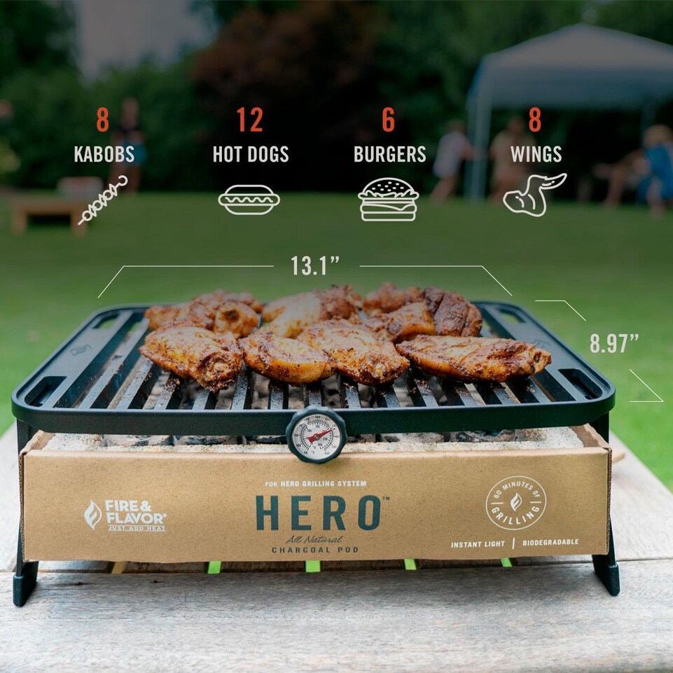 Fire and Flavor HERO Charcoal Grill Kit