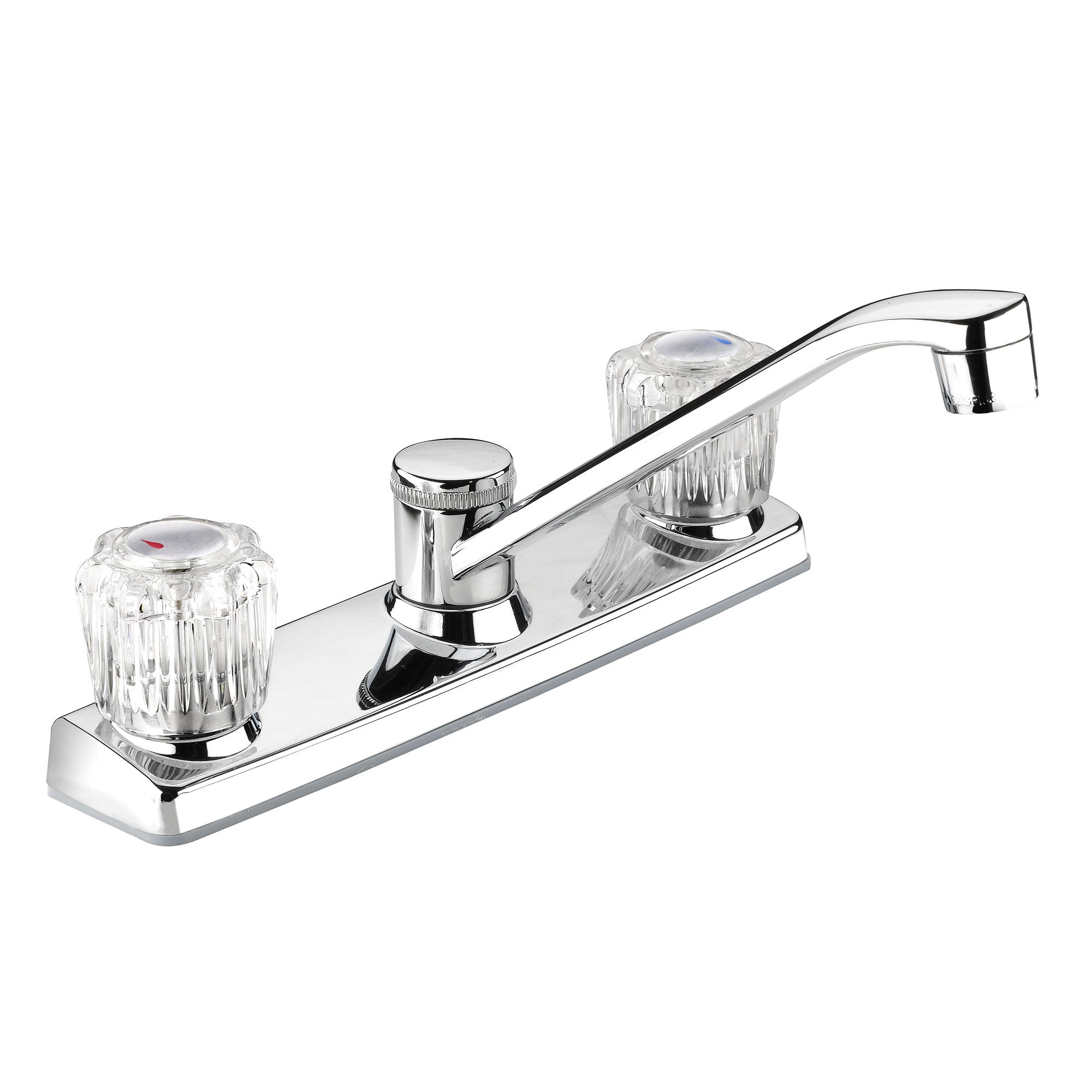 Belanger EBA65WCP Low-Arc Two Handle Kitchen Faucet， Polished Chrome