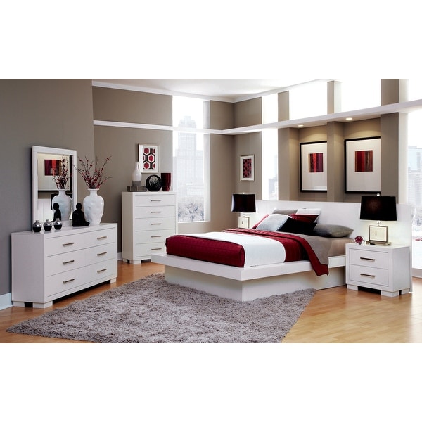 Tokyo 3-piece Platform Bedroom Set with Dresser and Mirror - - 35181626