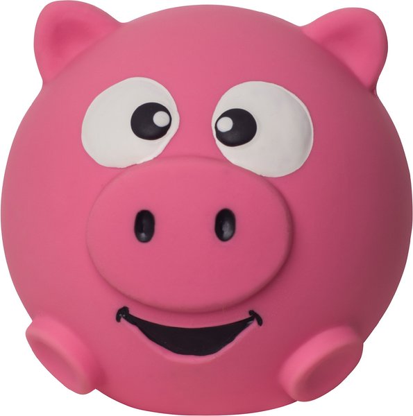 Outward Hound Sillyz Pig Latex Rubber Squeaky Ball Dog Toy