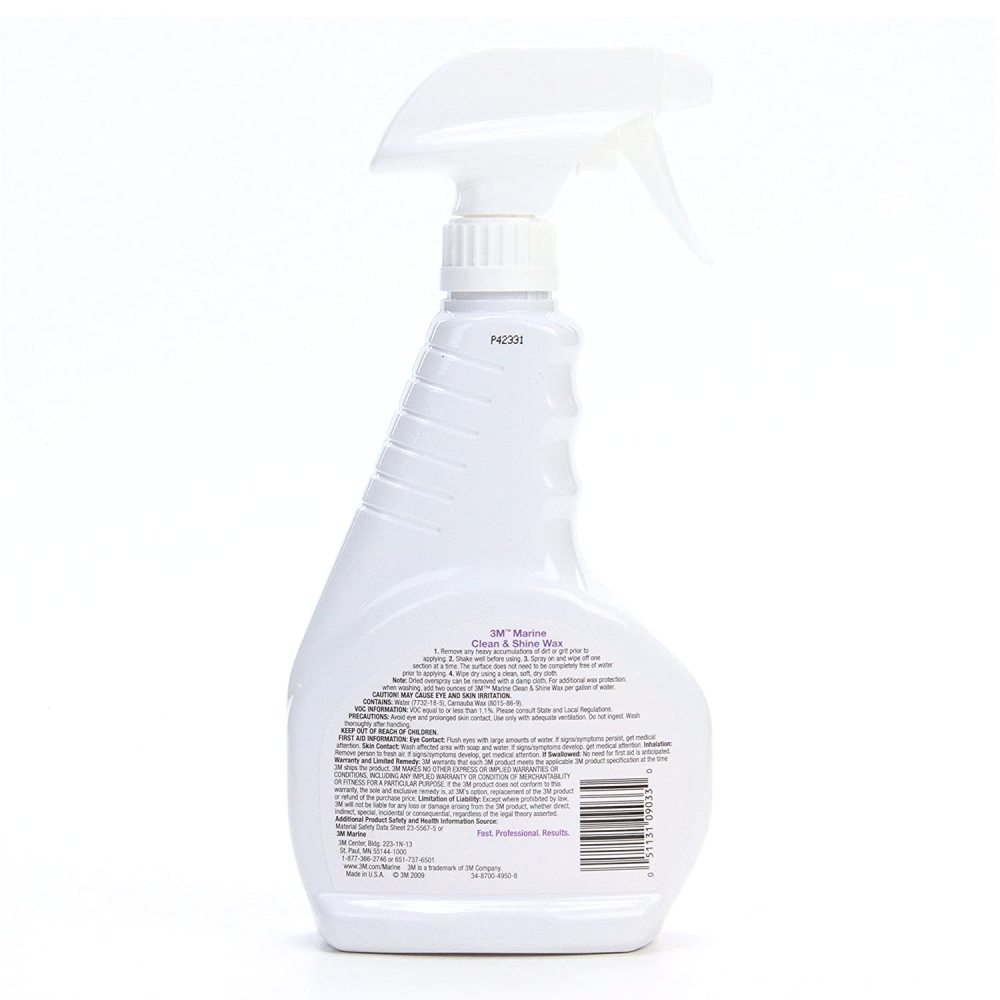 3M 16.9oz Liquid Marine Clean and Shine Wax