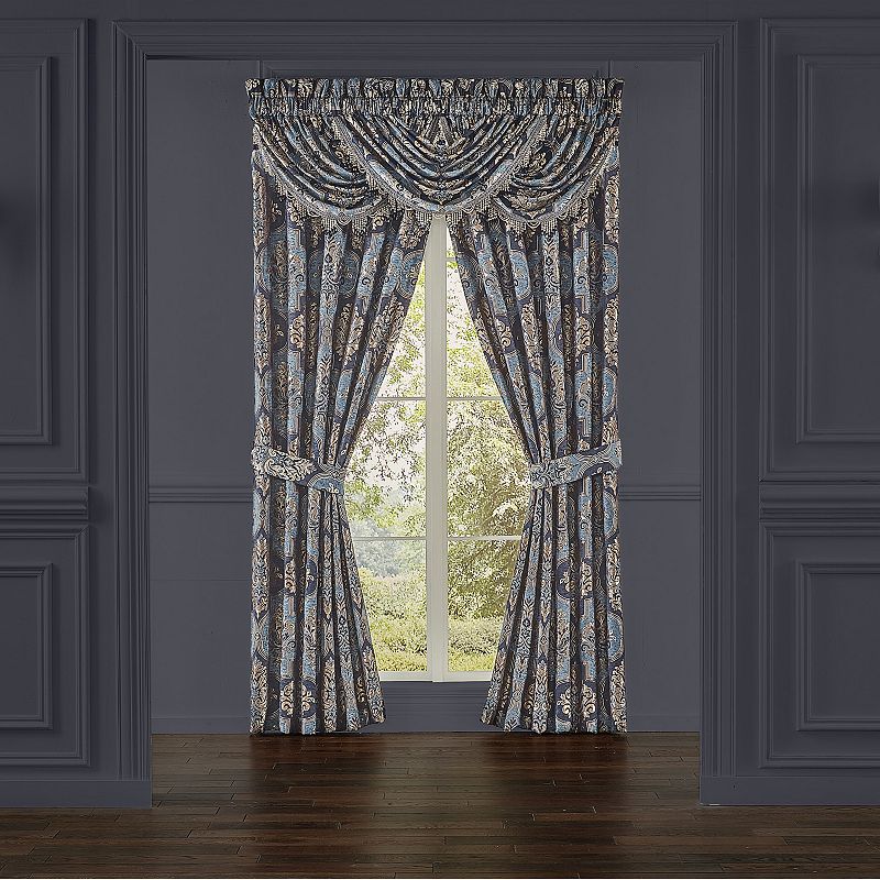 Five Queens Court Manila Set of 2 Window Curtain Panels