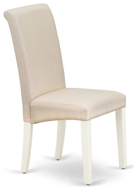 Atlin Designs 42 quotWood Dining Chairs in White/Cream (Set of 2)   Transitional   Dining Chairs   by Homesquare  Houzz