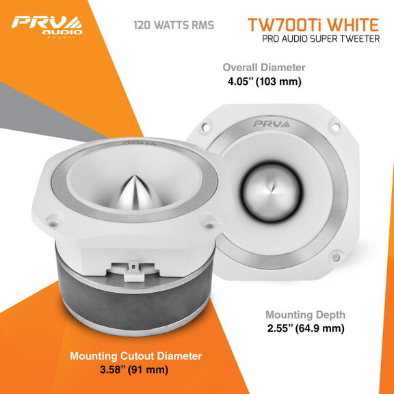 PRV Audio TW700Ti W Super Tweeter White