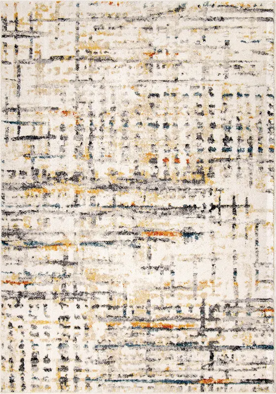 Rush Hour 5 x 8 Bright Ivory Area Rug