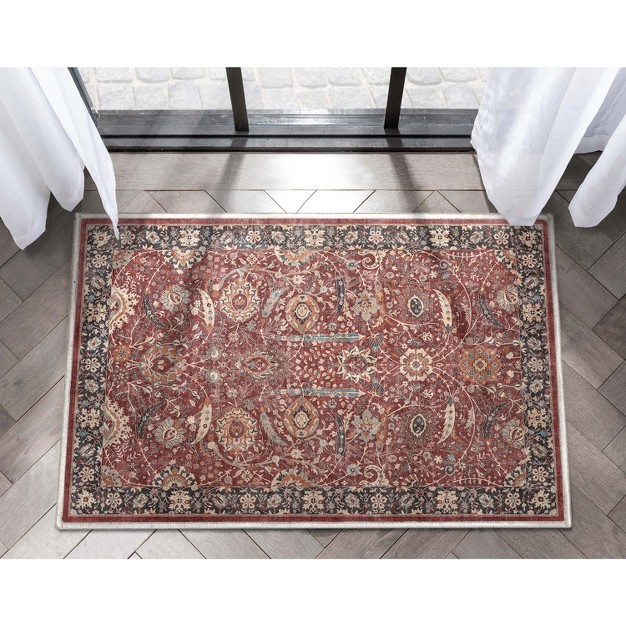 Well Woven Liana Persian Floral Area Rug