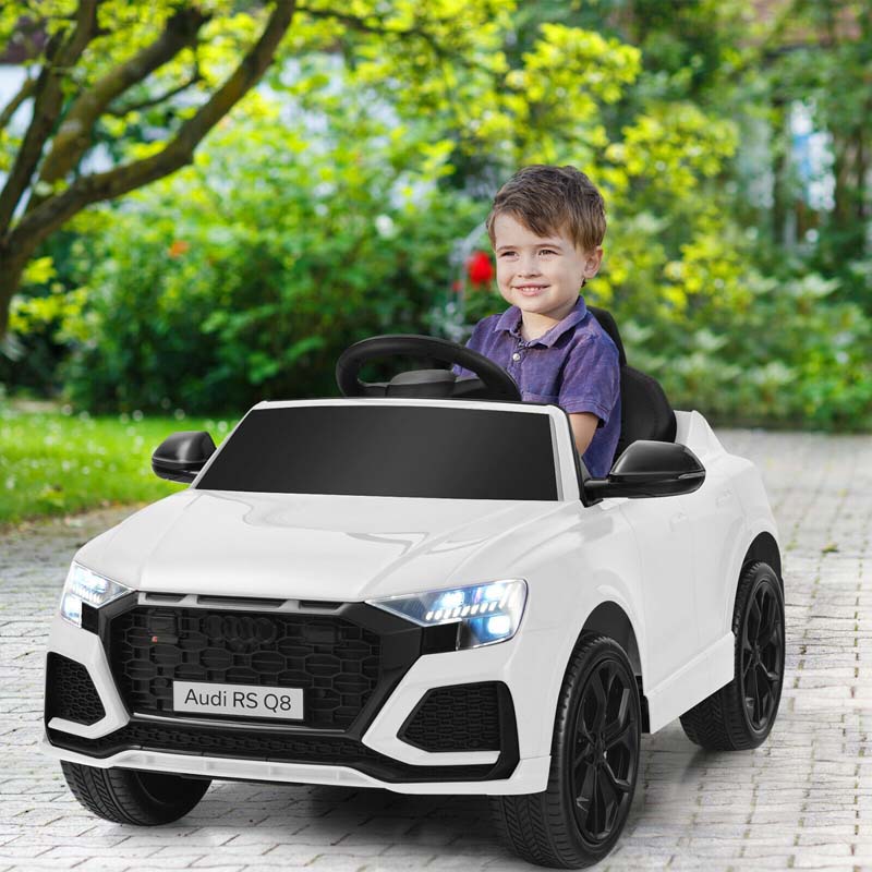 12V Licensed Audi Q8 Kids Ride On Car, Battery Powered 4 Wheeler Riding Toy Car with Remote Control